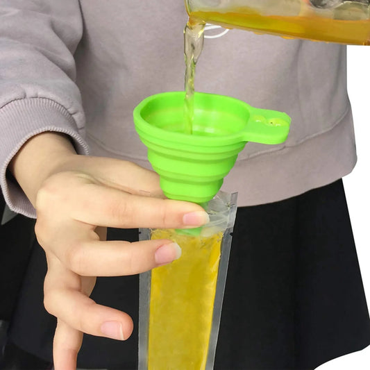 240pcs Disposable Popsicle Bags Freezer Tubes with Funnel Popsicle Mold Bags Peaceful Pleasures Health and Wellness Transparent color