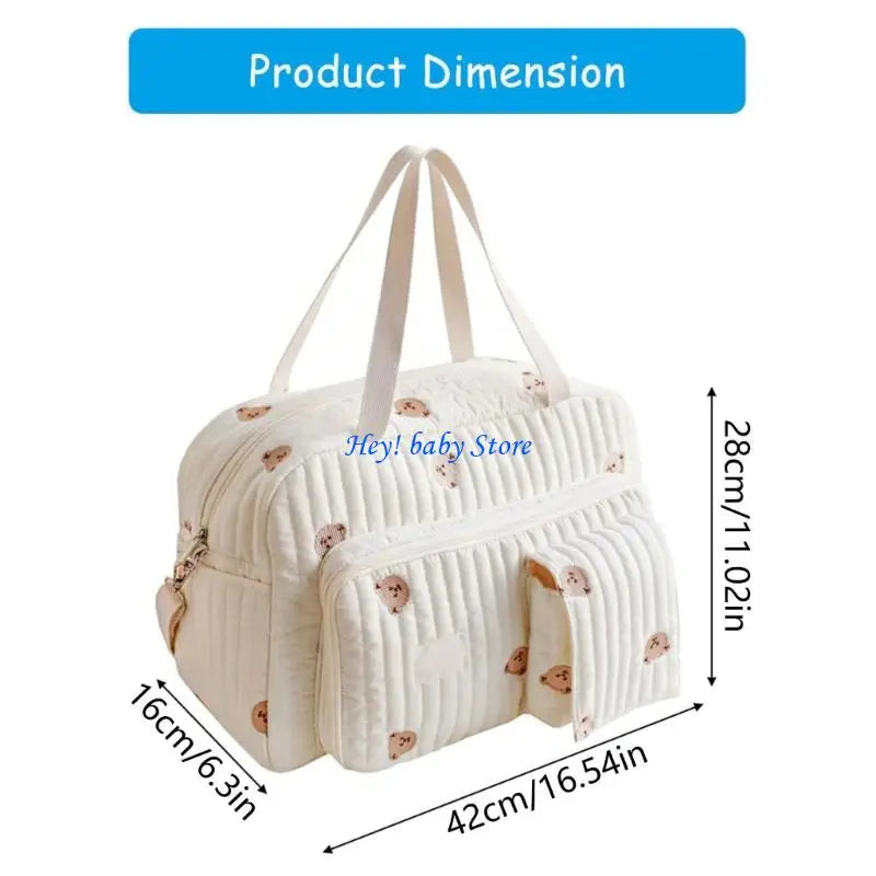 Embroidery Maternity Diaper Bag | Shoulder, Tote & Crossbody