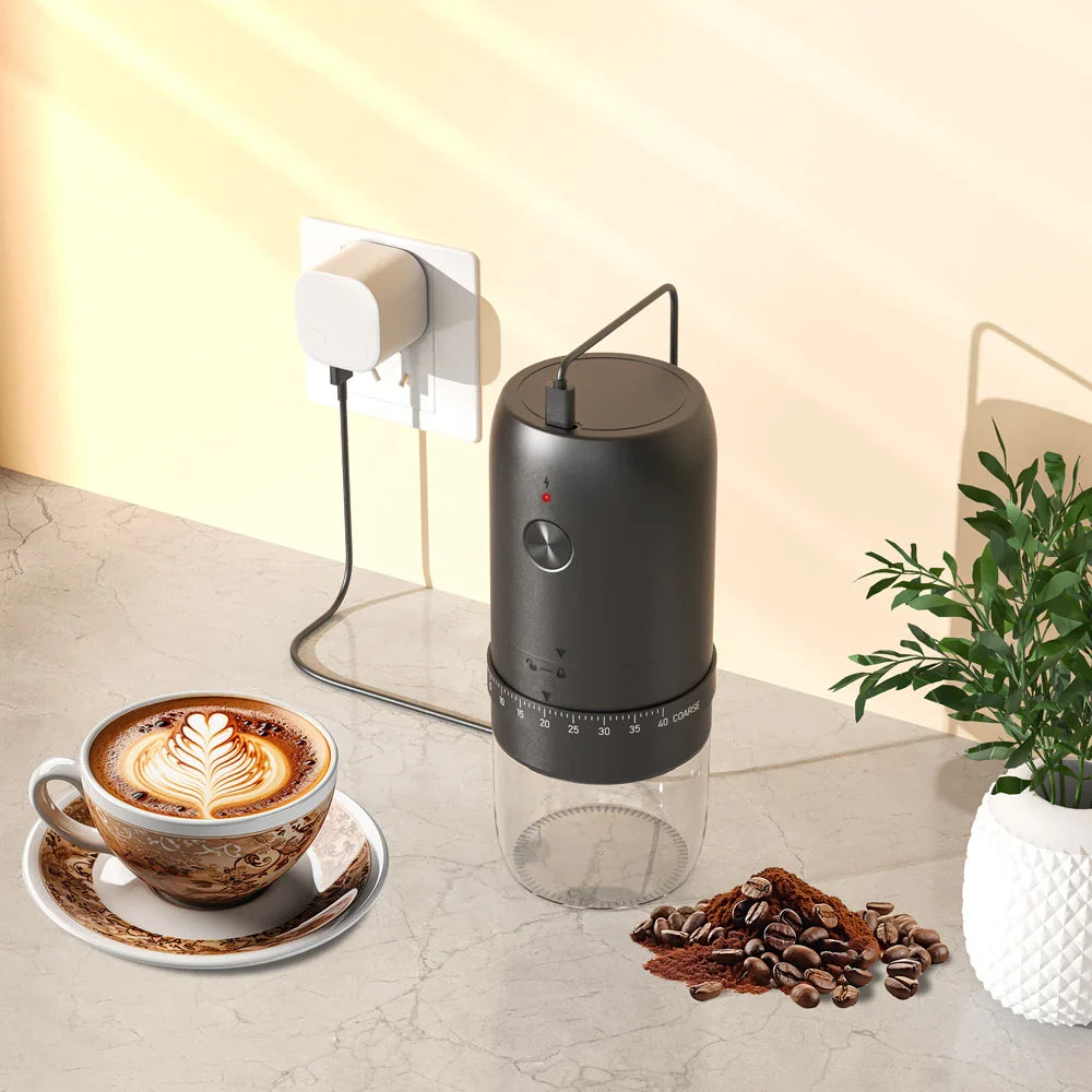 URGGU Portable Electric Coffee Bean Grinder | Automatic
