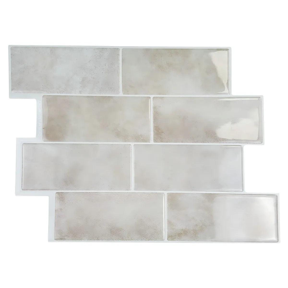 Mosaic kitchen oil-proof and high-temperature resistant 3D self-adhesive wall stickers, waterproof tile decoration for bathrooms Peaceful Pleasures Health and Wellness PDD003