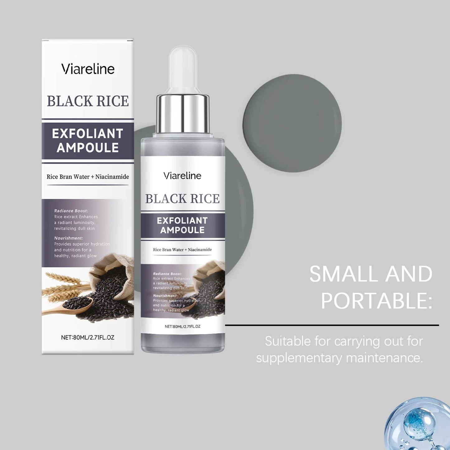 Black Rice Exfoliating Face Serum – Brighten & Shrink Pores
