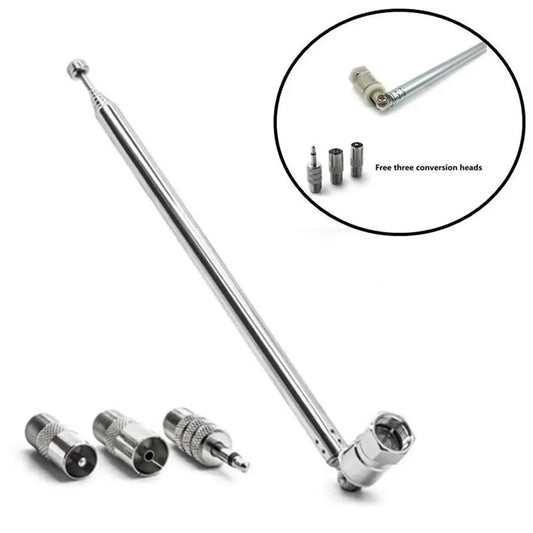 Telescopic FM Radio Antenna – 3.5mm, PAL & F-Type Adapters FM Radio Antenna Oasis Select