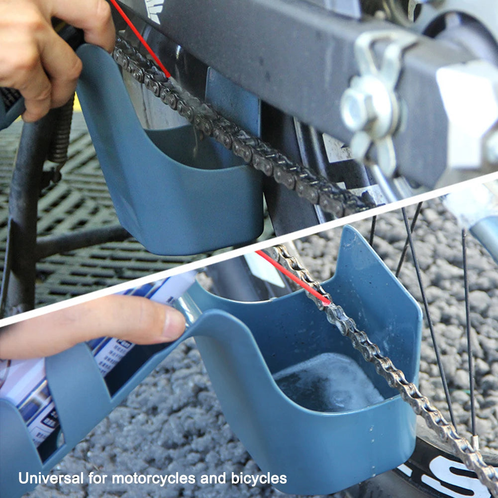 Motorcycle Chain Oiler & Cleaning Tool | Splash-Proof Applicator
