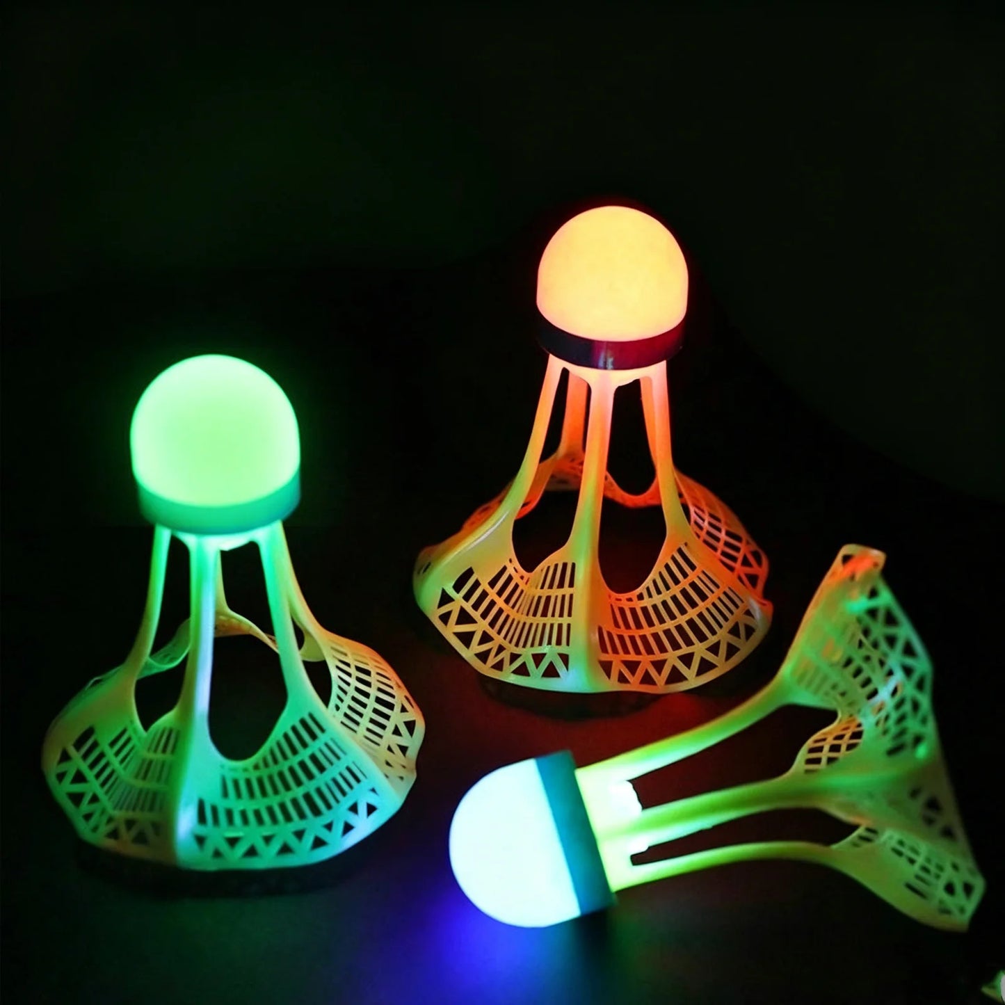 LED Glow Badminton Shuttlecocks – Light-Up Night Birdies 1/2/5 Pk
