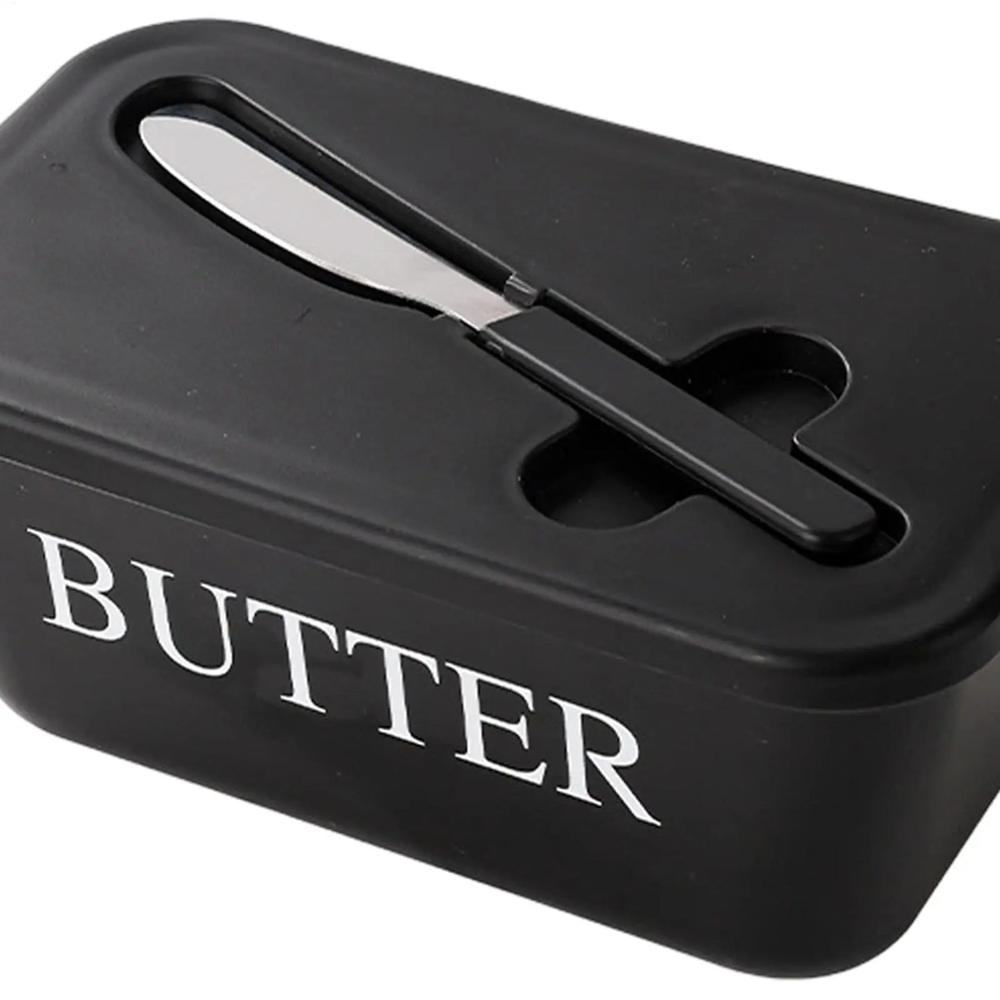 Butter Dish with Lid & Built-In Cutter | Large Capacity
