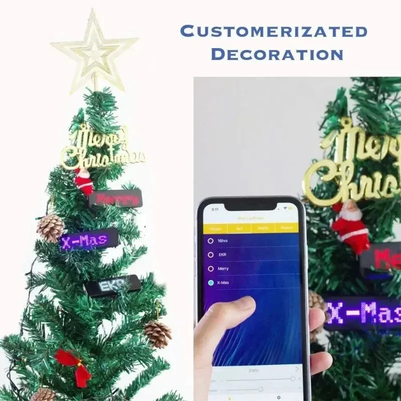 Bluetooth Programmable LED Name Badge – Scrolling Message Display