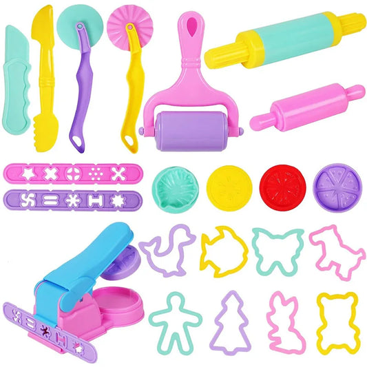 Playdough Tools Accessories Kids Plastic Plasticene Toys Animal Peaceful Pleasures Health and Wellness