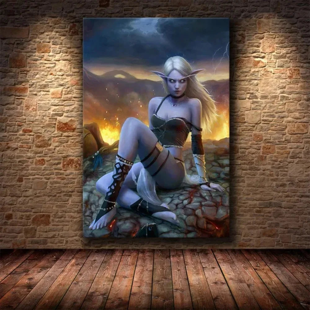 World of Warcraft HD Canvas Wall Art Poster | Unframed Print