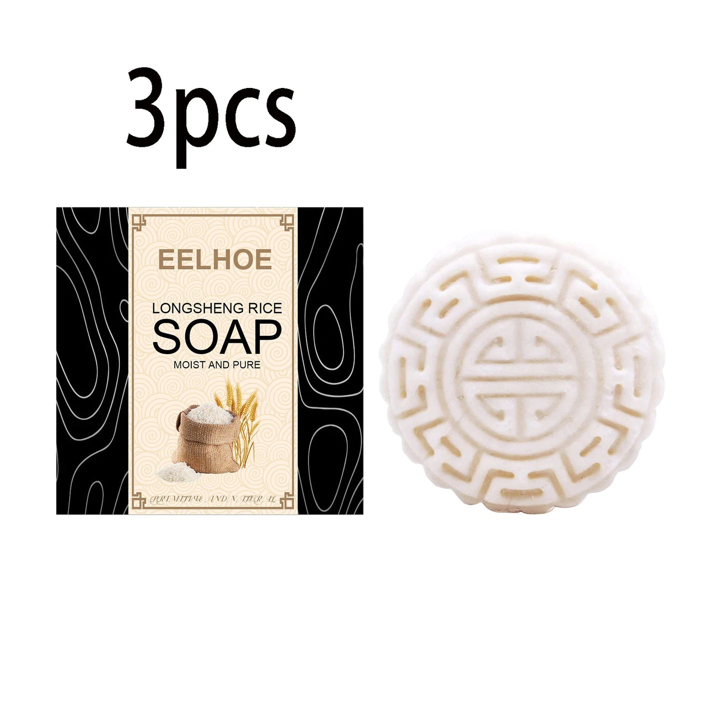 Eelhoe Rice Water Shampoo Bar – Hair Growth & Anti-Dandruff