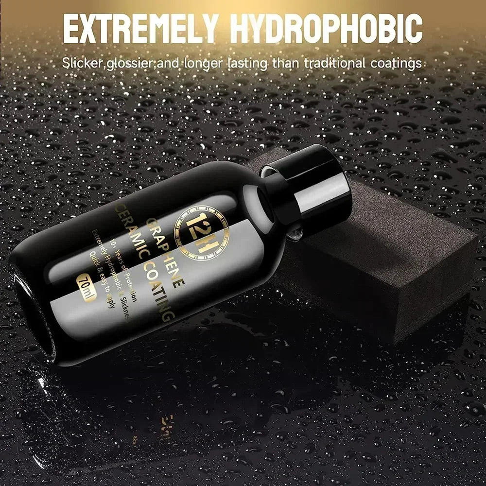 12H Graphene Ceramic Coating with Self Healing and UV Track Technology Car Detailing Professionals 10+ Years of Protection Peaceful Pleasures Health and Wellness