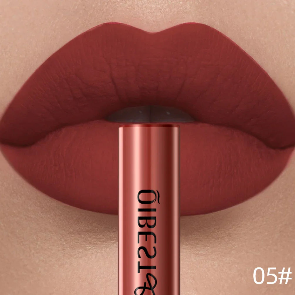 QIBEST Matte Liquid Lipstick – Long-Lasting Velvet Lip Gloss