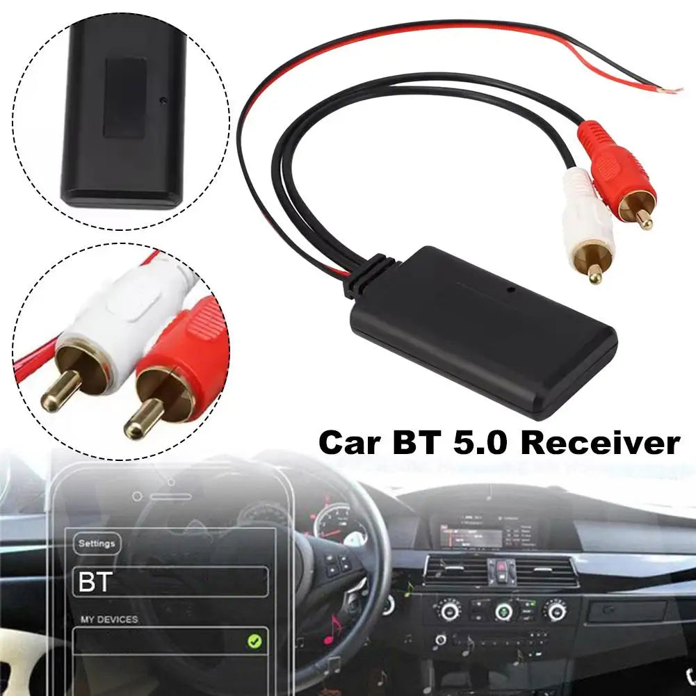 Car Bluetooth 5.0 Audio Adapter – 2RCA Wireless Music Module