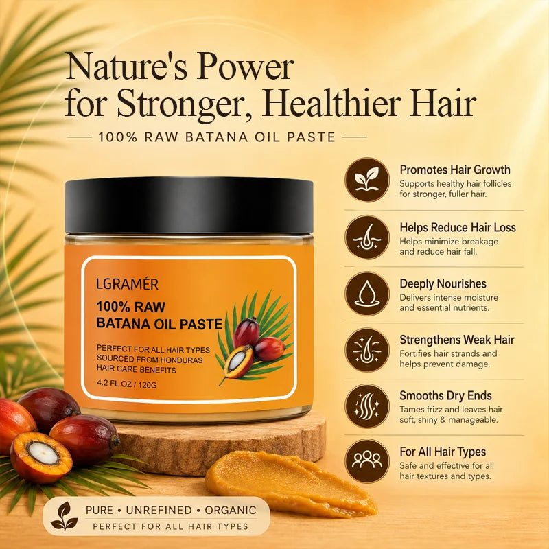 LGRAMER Batana Solid Hair Mask – Deep Hydration All Hair Types
