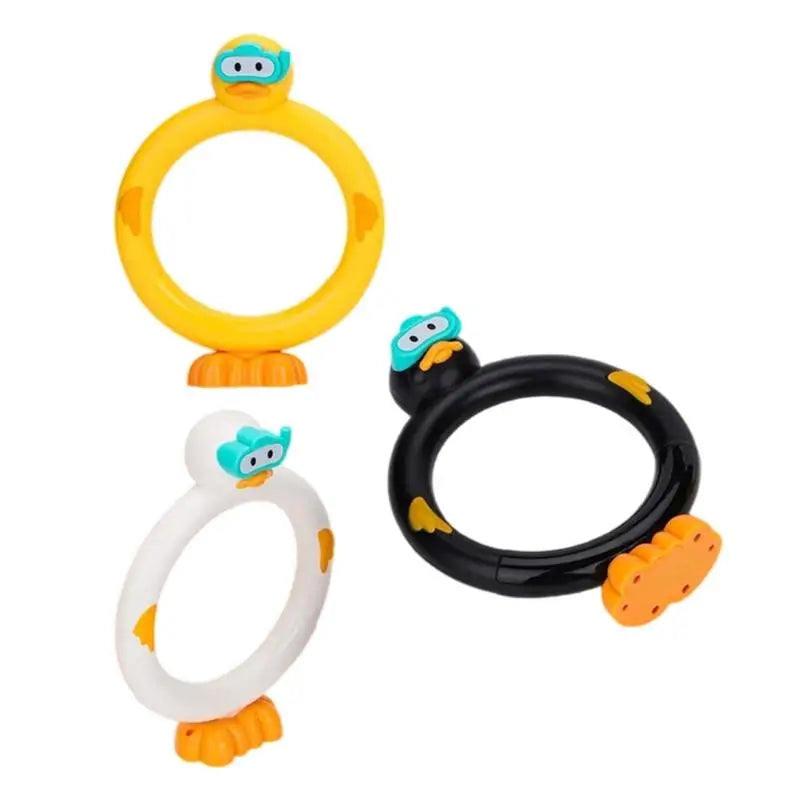 Duck Dive Rings & Rods – 3-Pack Kids Pool Diving Toy Set