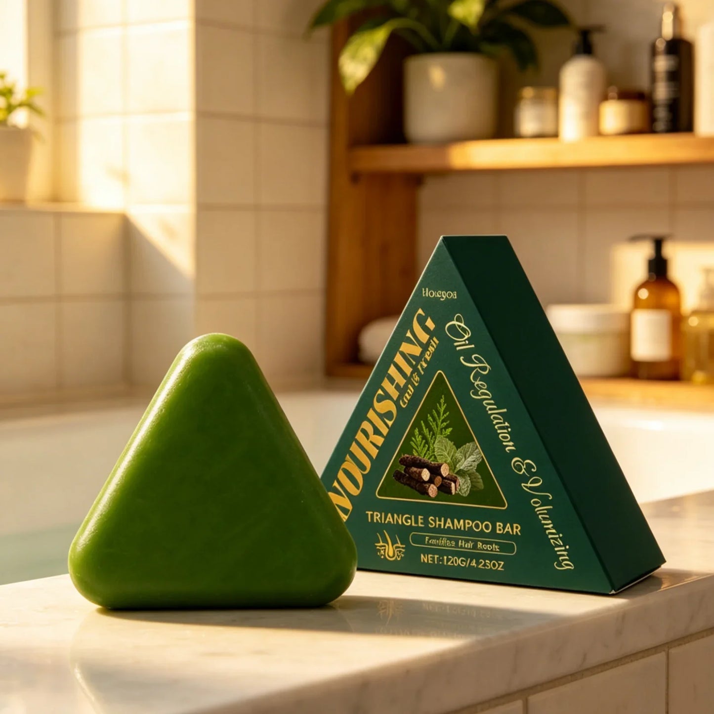 Hoegoa Solid Shampoo Bar – Anti-Frizz, Moisturizing 120g