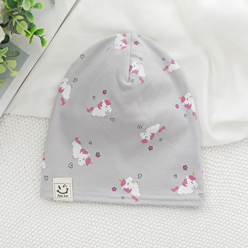 Kids Beanie Hat | Soft Cotton Spring Autumn Boys Girls Ages 1–8