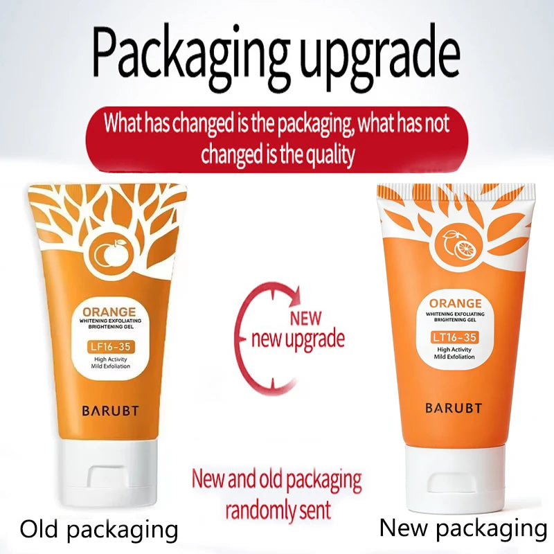 BARUBT Orange Exfoliating Peeling Gel – Face & Body Scrub 50ml