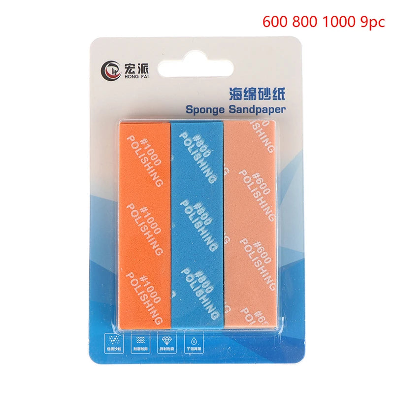9-Pc Semi-Rigid Sanding Sticks Set | Model Making & Hobby DIY