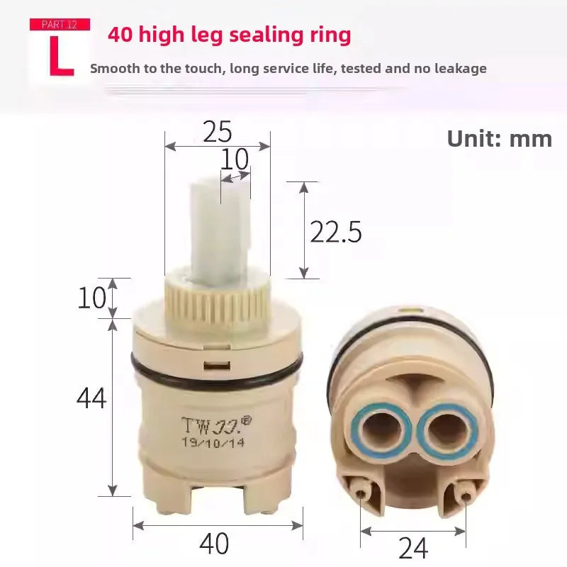 Ceramic Faucet Cartridge 25mm 35mm 40mm | Mixer Tap Valve