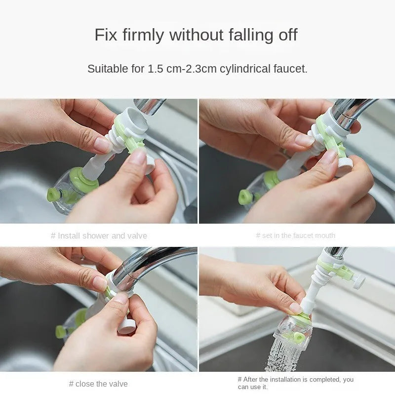 360° Faucet Extender – Dual Mode Water-Saving Sprayer