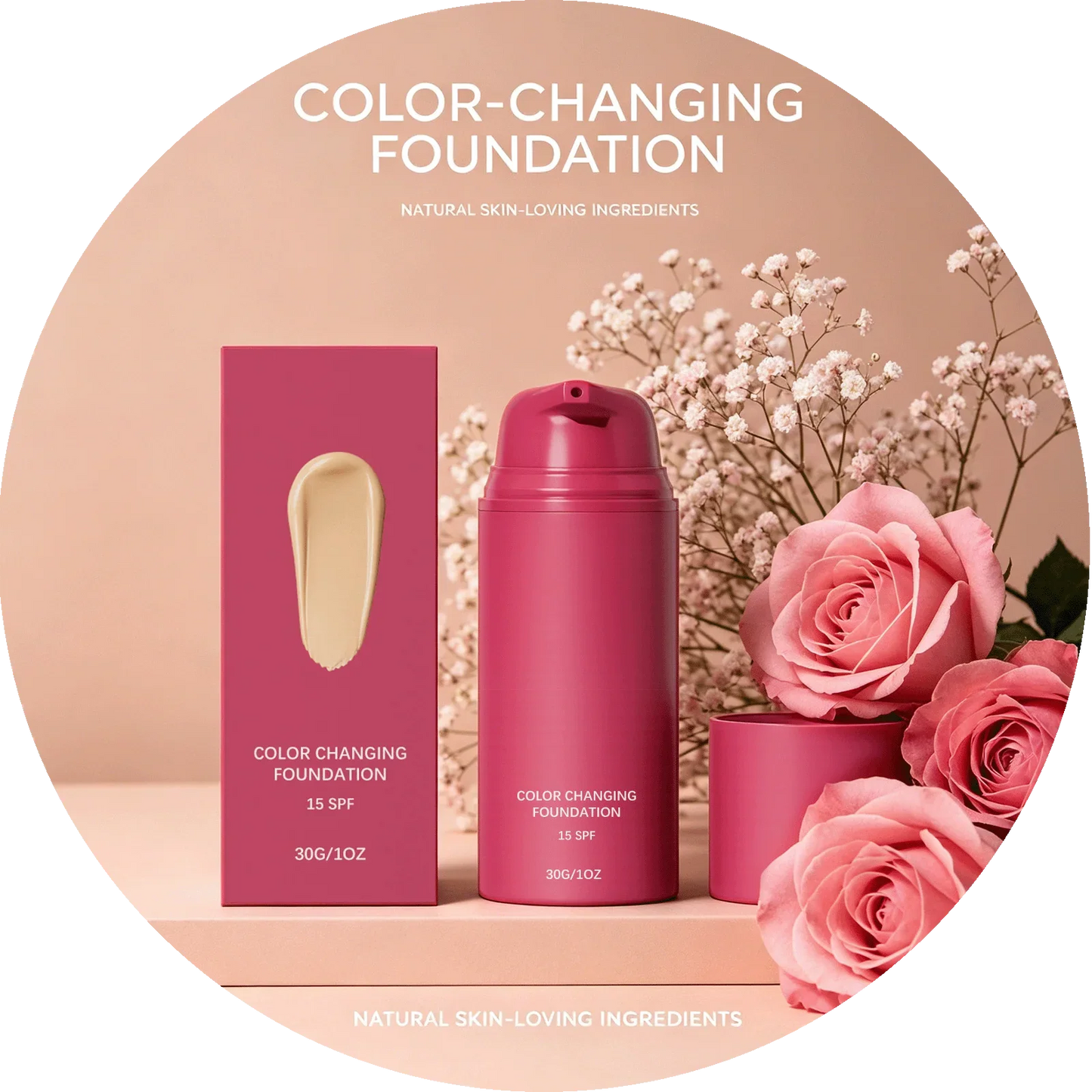 Color Changing Liquid Foundation SPF 15 – Concealer, 30g