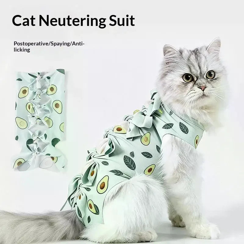 Cat Recovery Suit – Post-Op Anti-Licking Protective Clothing