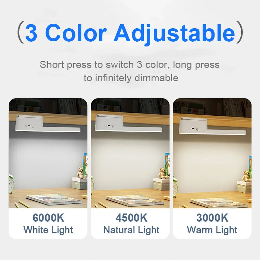 3 Color Dimmable LED Cabinet Light Night Light 360° Rotatable USB Rechargeable Remote Control Cabinet Light DIY For Bedroom Desk Peaceful Pleasures Health and Wellness