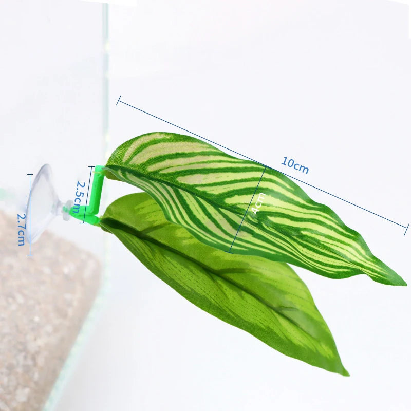 Silk Aquarium Plant & Hammock Leaf for Betta Fish Tank Aquarium Plant Decor Peaceful Pleasures Health and Wellness A4