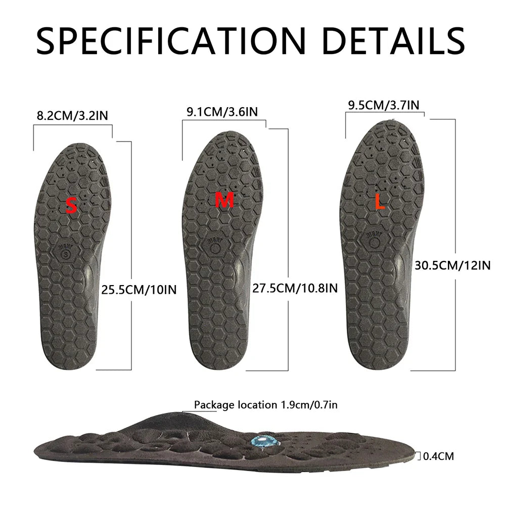 Magnetic Acupressure Shoe Insoles | Reflexology Foot Massage