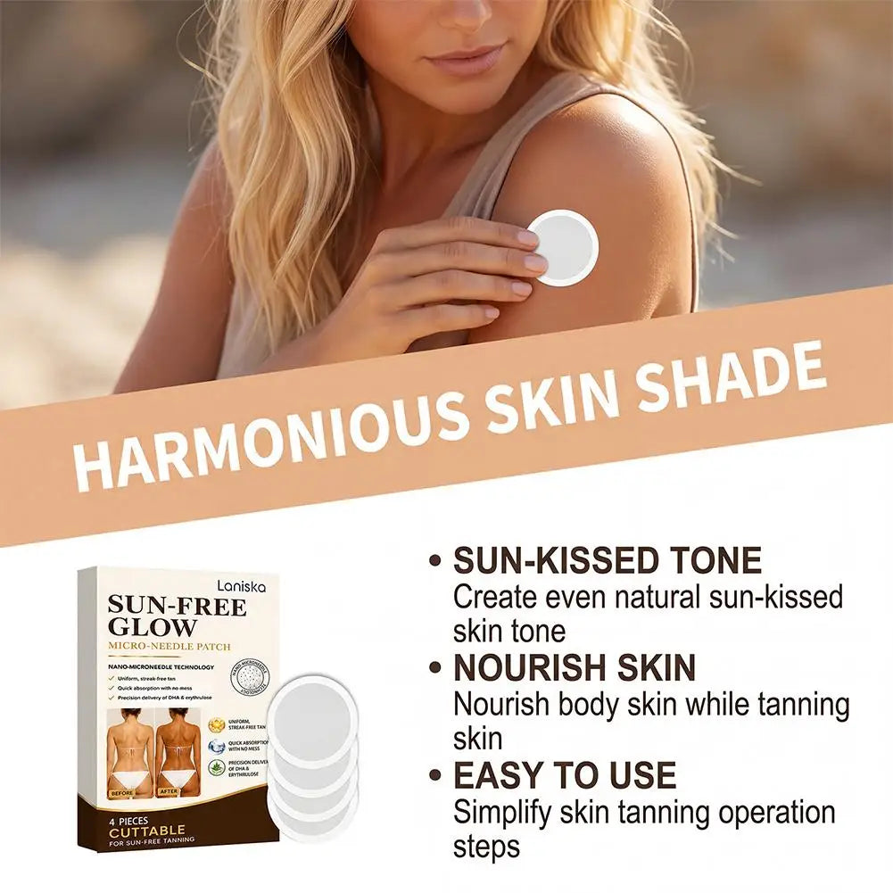 4PCS Body Tanning Care Patch Combined with Sunlight Exposure, It Can Accelerate Tanning Moisturize and Care for the Skin Unisex Peaceful Pleasures Health and Wellness