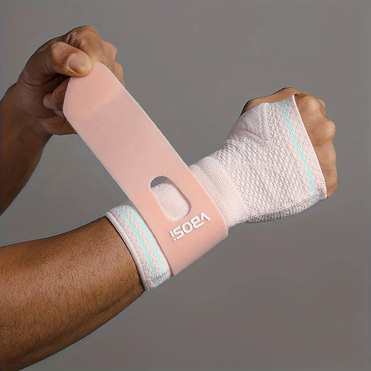 1pc Wrist Palm Support with Removable Metal Stays and Straps, Adjustable Brace Right Left Hand for Women And Men Peaceful Pleasures Health and Wellness