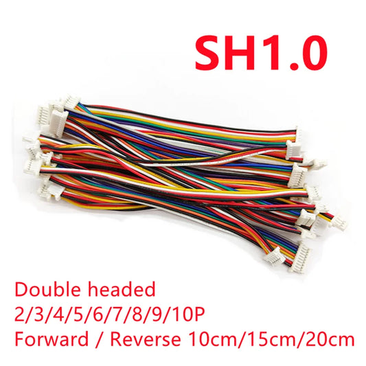 10PCS SH 1.0 SH1.0 Wire Cable 2/3/4/5/6/7/8/9/10Pin Electronic Line Double Connect Terminal Plug 100MM/150MM/200MM 28AWG Peaceful Pleasures Health and Wellness 20cm 9P Same side