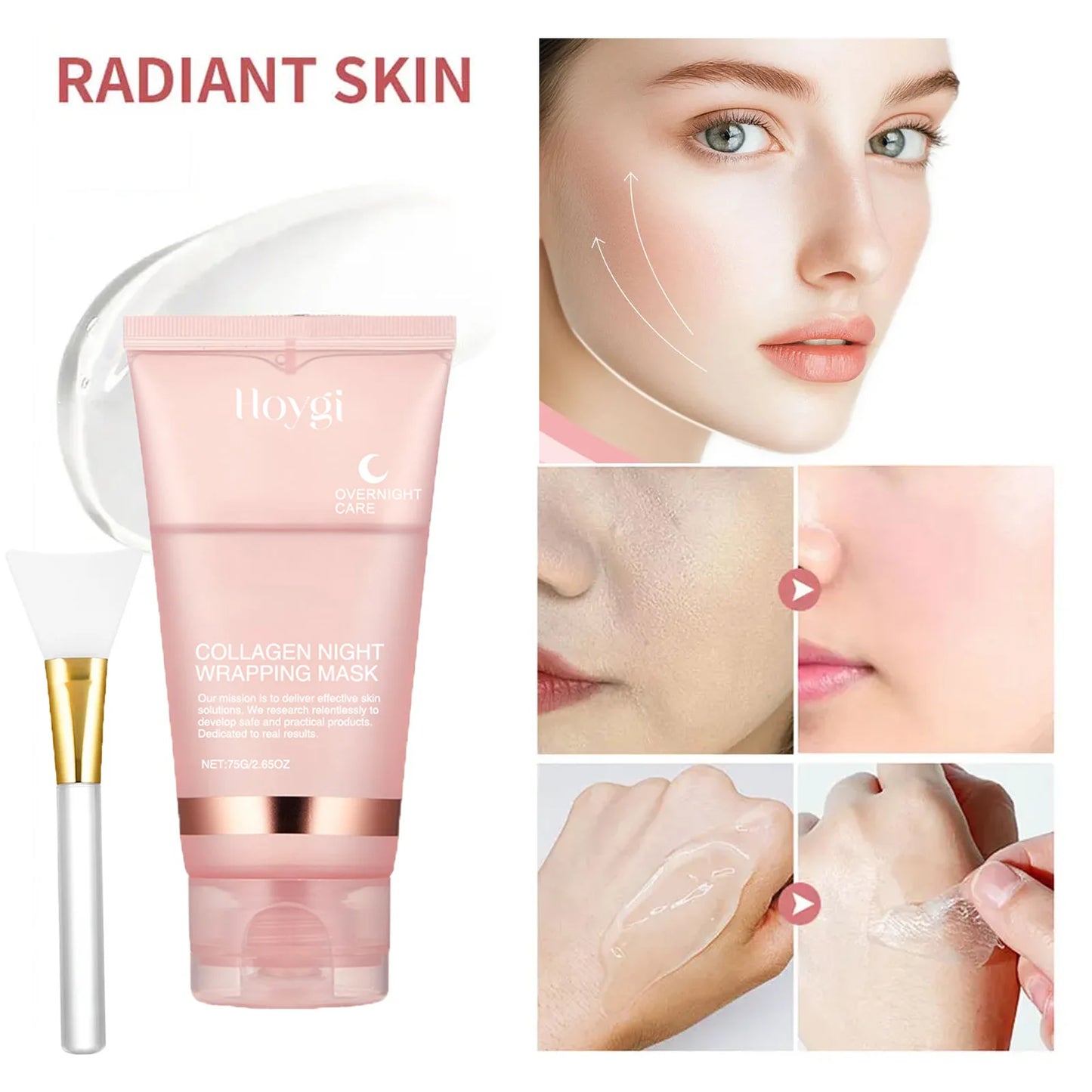 Collagen Peel-Off Overnight Mask – Anti-Wrinkle & Firming Peaceful Pleasures Health and Wellness