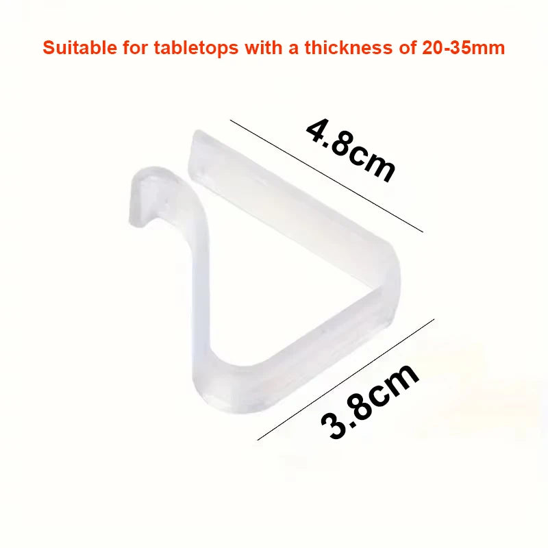 Upgraded Tablecloth Clip Thickened Widened Transparent Anti Slip