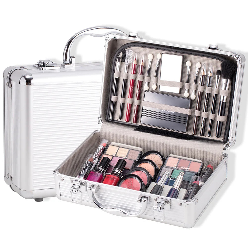 Complete Makeup Gift Set for Women – Full Kit with Eyeshadow & Brushes
