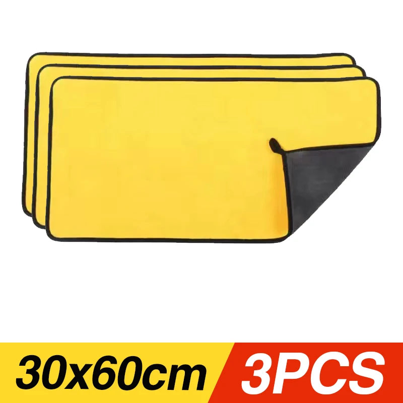 Thickened Microfiber Car Wash Towels – Absorbent, Lint-Free