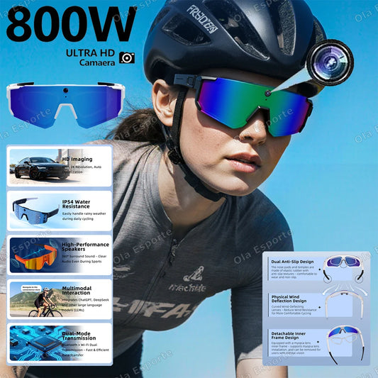 AI Smart Glasses 4K Camera Bluetooth UV400 Polarized Sunglasses AI Smart Glasses Peaceful Pleasures Health and Wellness