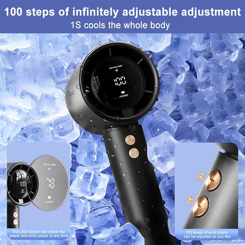 Mini Portable USB Handheld Fan – Quiet, Fast Charging & High Speed