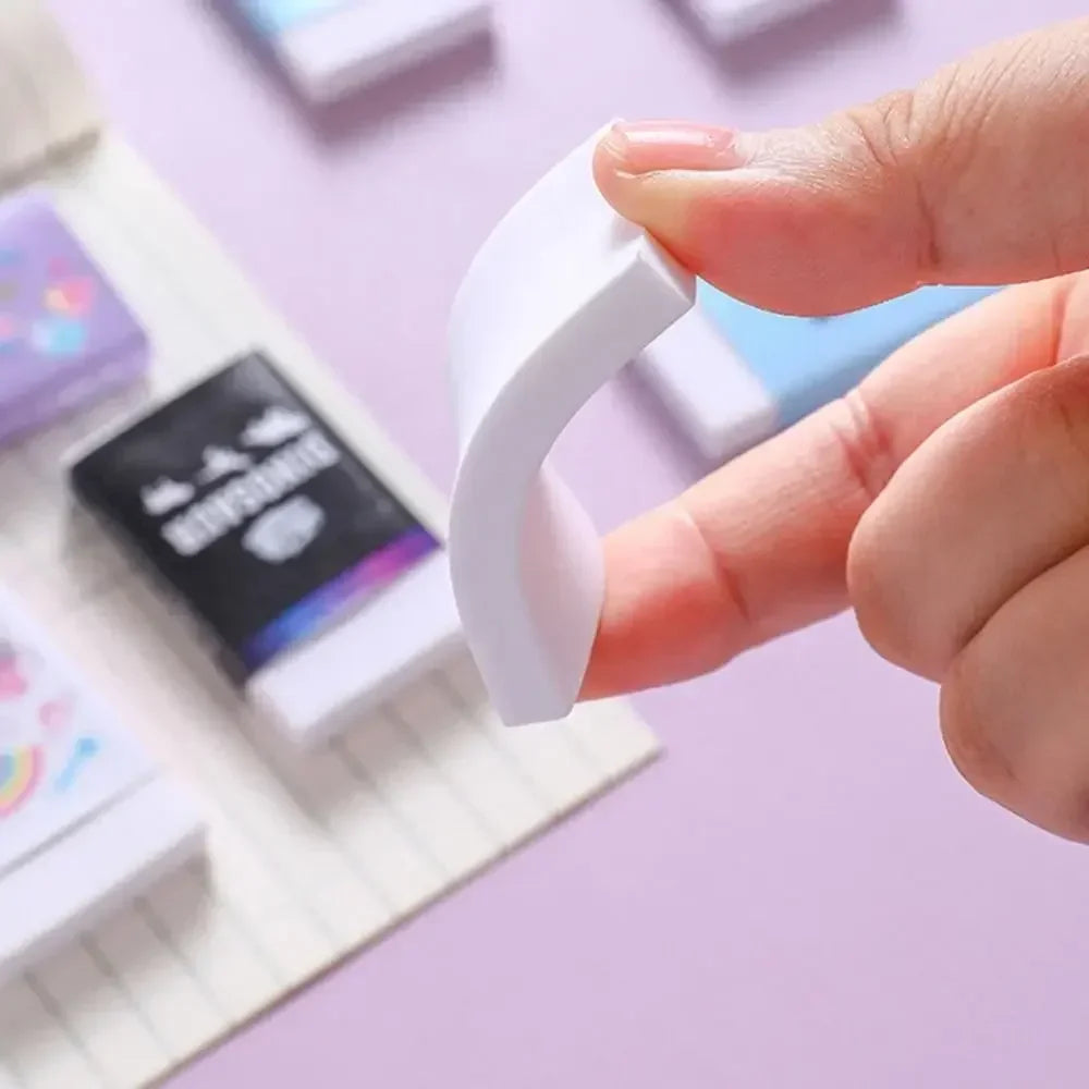 Mini Eraser Crumb Collector Set – Cute Desktop Sweeper for Kids