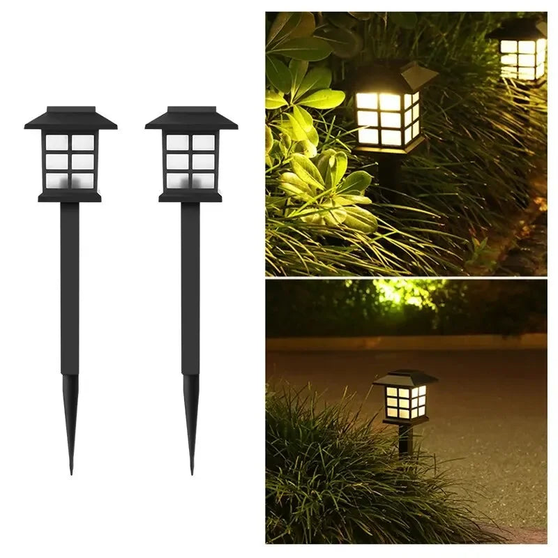 2-Pack Solar Pathway Lights | IP65 Waterproof Outdoor LED Garden