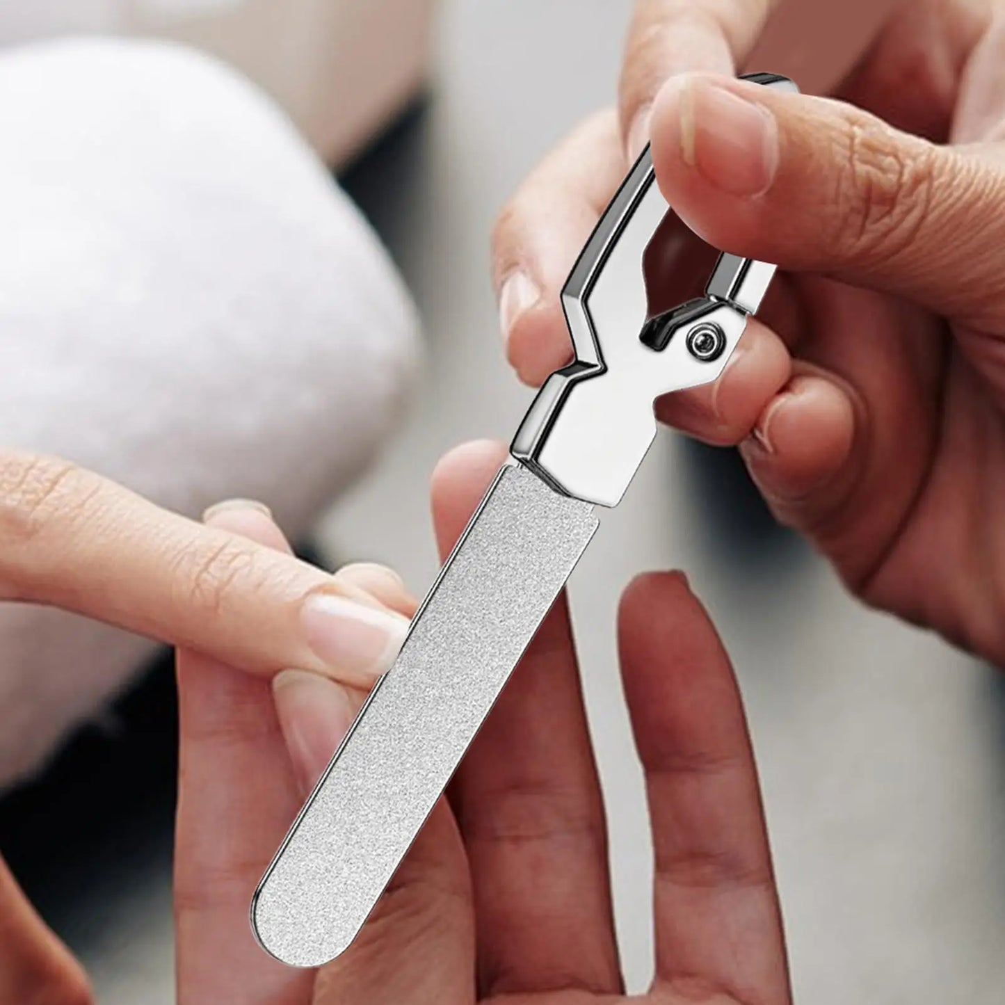 Double-Sided Stainless Steel Nail File | Reusable Manicure Tool