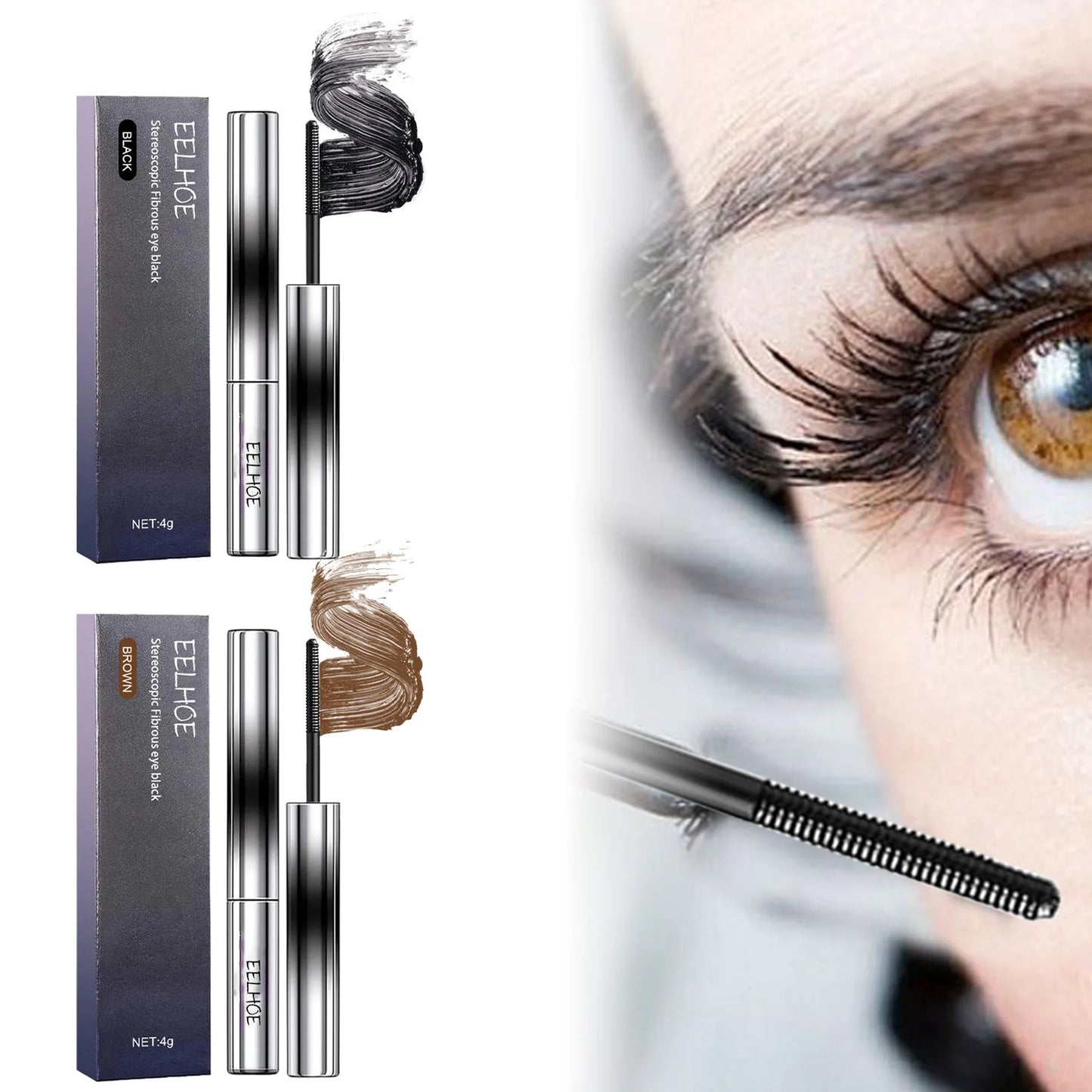 EELHOE 4D Fiber Lash Mascara – Lengthening Waterproof Mascara