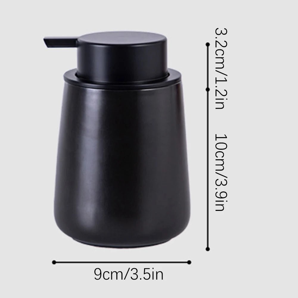 Ceramic Hand Liquid Soaps Dispenser Bottle Leak-Proof Press Type Cosmetic Containers For Family Hotel Use Shower Gel Containers Peaceful Pleasures Health and Wellness