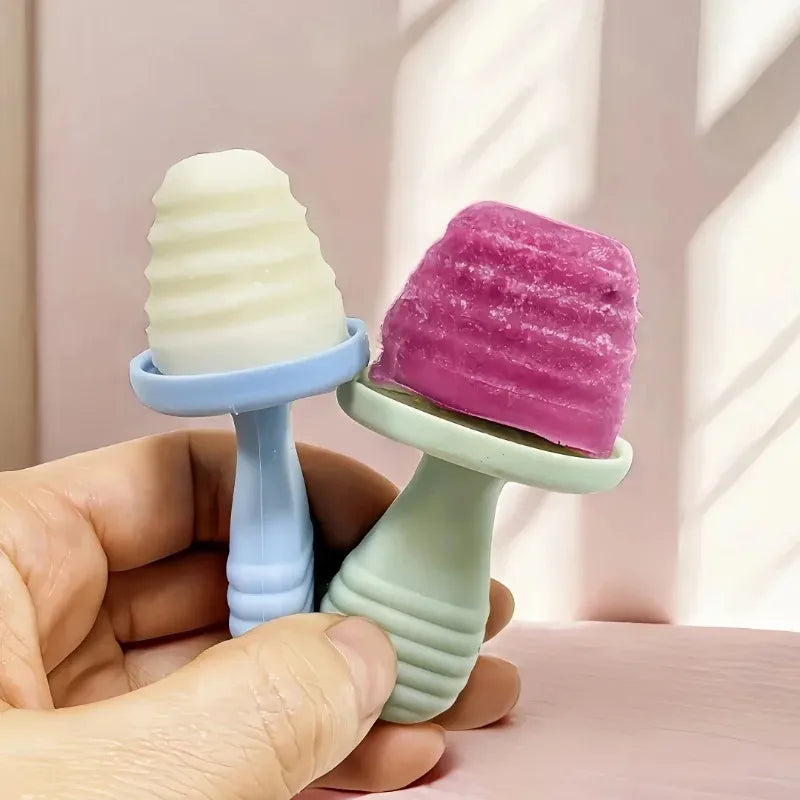 BPA-Free Silicone Popsicle Molds 6-Pack | Baby Food Ice Cream