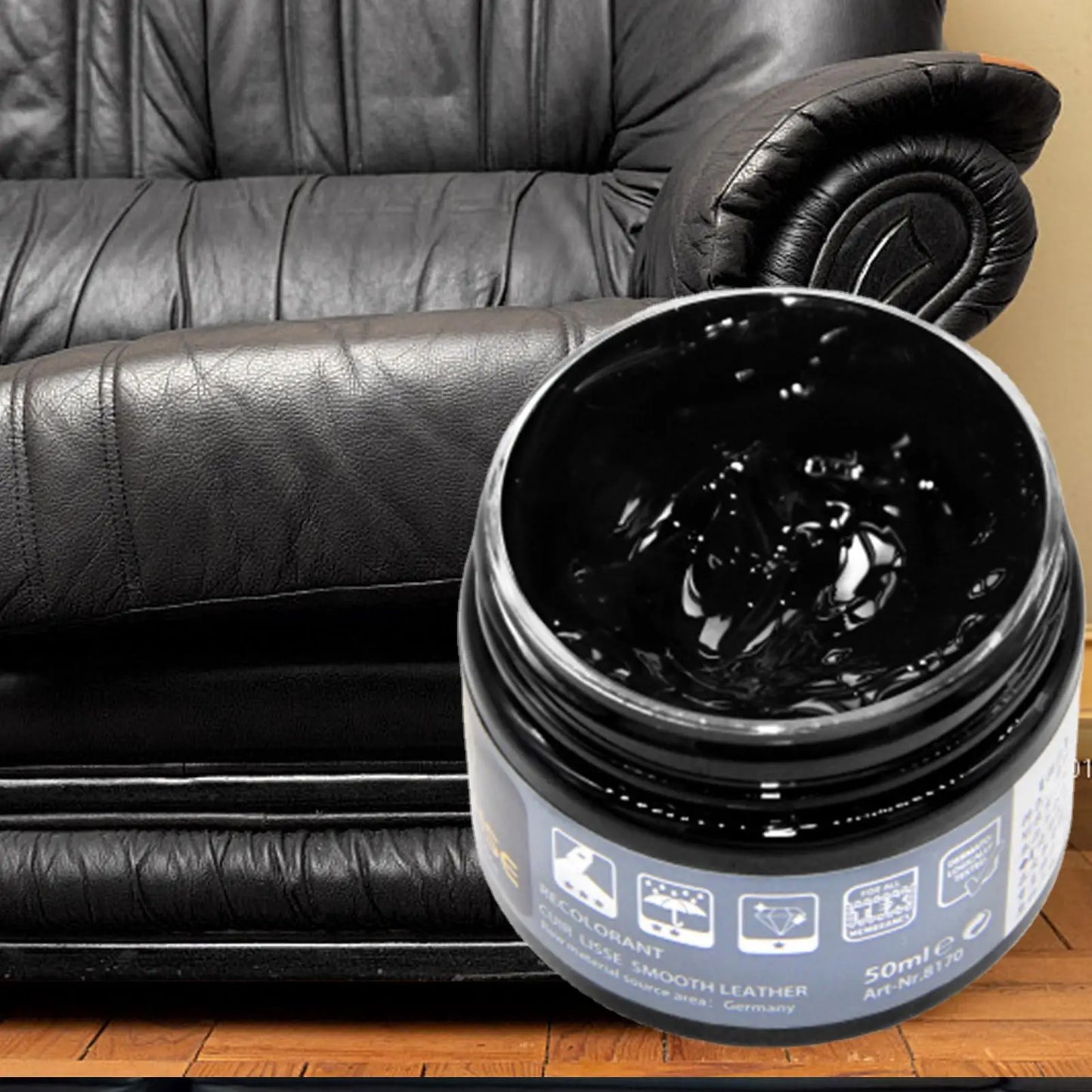Leather Color Restoring Balm, Scratch & Fade Repair Cream for Furniture, Car Seats, Bags, Shoes, Multi-Purpose Dye Conditioner Peaceful Pleasures Health and Wellness