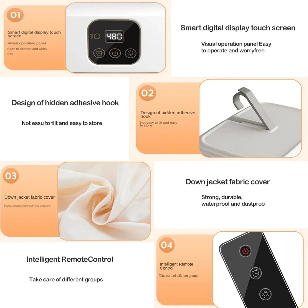 HOMEFISH Electric Clothes Dryer Cabinet with Remote & Timer