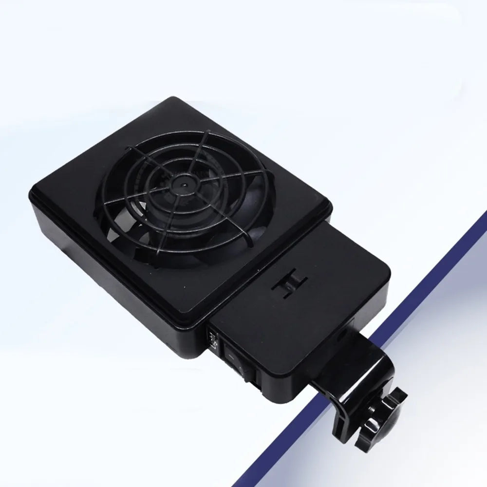 180° Rotation Silent Aquarium Cooling Fan – Wall Mount & Light