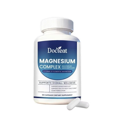 Docteat Composite Magnesium Capsules | Easy-Absorb Adult Formula Magnesium Supplement Peaceful Pleasures Health and Wellness