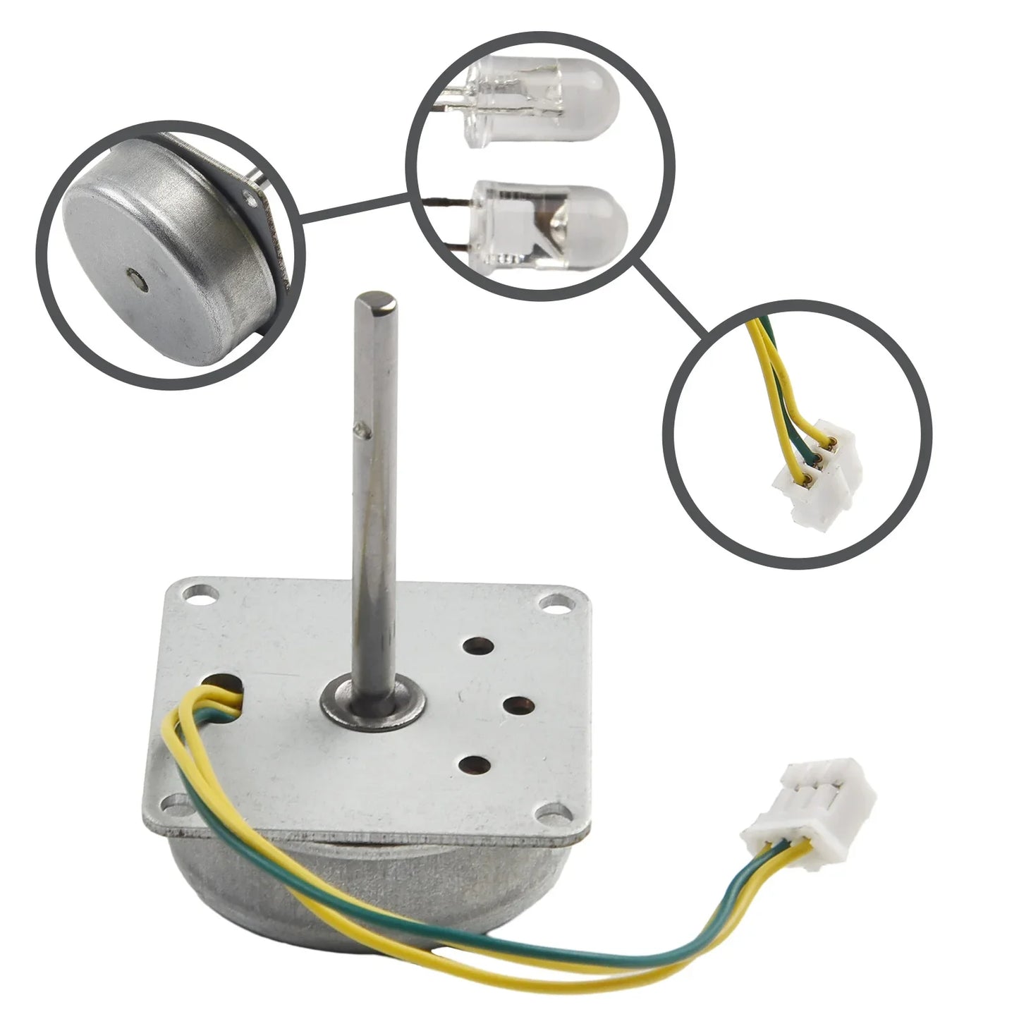 3-Phase AC Brushless Mini Generator – Wind & Hand Crank 3–24V