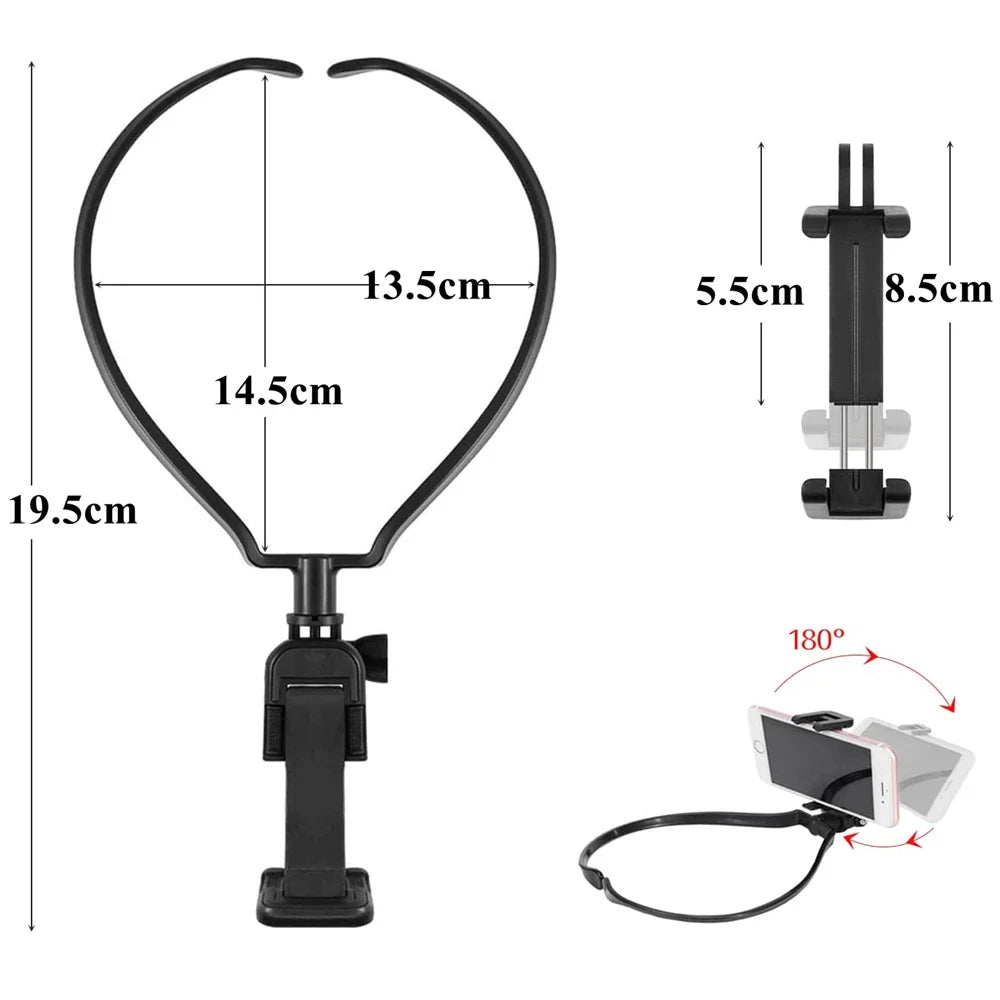 Neck Mount Strap for GoPro 11–5 & Smartphone | POV Vlog